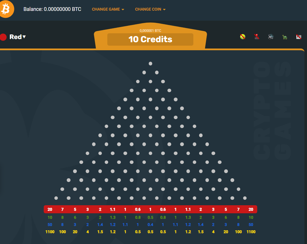 Bitcoin Plinko Game